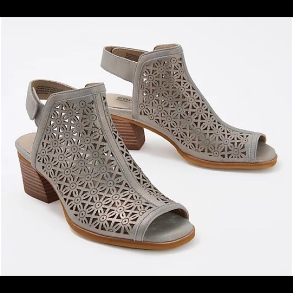 Earth Brand Perforated Leather Sandal
